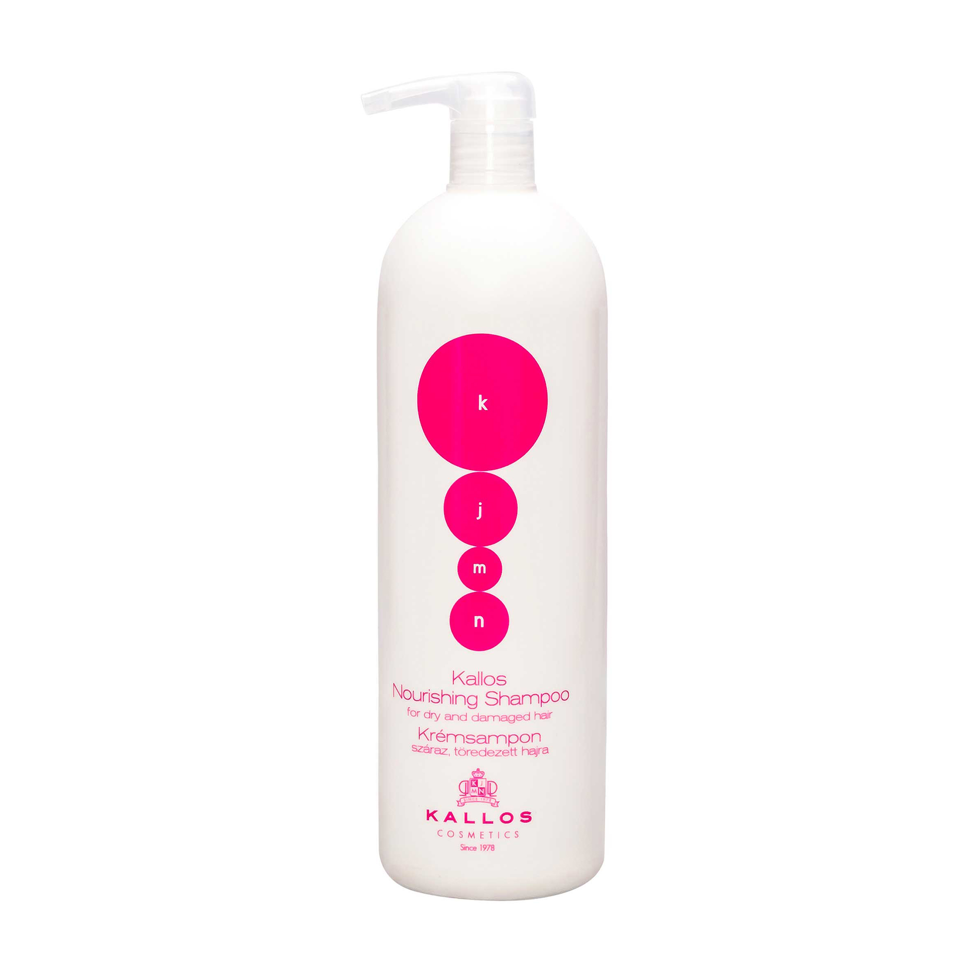 Живильний шампунь Kallos KJMN Kallos Cosmetics Nourishing Shampoo для сухого і пошкодженого волосся, 1 л